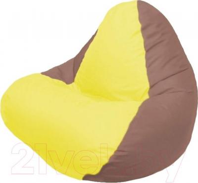 Бескаркасное кресло Flagman Relax Г4.1-031 (желтый/коричневый)