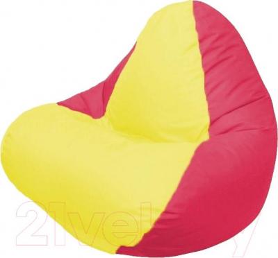 Бескаркасное кресло Flagman Relax Г4.1-032 (желтый/красный)