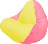 Бескаркасное кресло Flagman Relax Г4.1-035 (желтый/розовый) - 