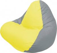 Бескаркасное кресло Flagman Relax Г4.1-037 (желтый/светло-серый) - 
