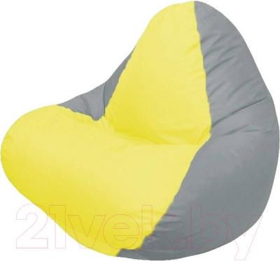 Бескаркасное кресло Flagman Relax Г4.1-037 (желтый/светло-серый)