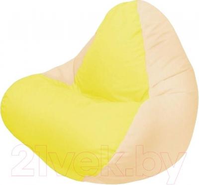 Бескаркасное кресло Flagman Relax Г4.1-040 (желтый/светло-бежевый)