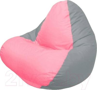 Бескаркасное кресло Flagman Relax Г4.1-046 (розовый/светло-серый)
