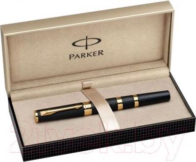Ручка капиллярная имиджевая Parker Ingenuity Large Black Rubber and Metal GT 1858532