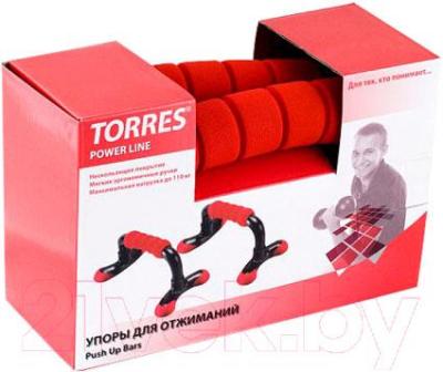 Упоры для отжимания Torres Push-Up Bars PL10014 - упаковка