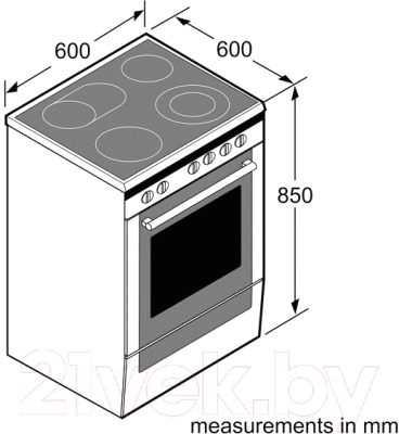 Плита электрическая Bosch HCA644150R