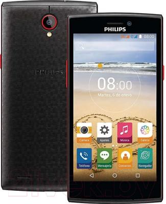 Смартфон Philips S337 (черно-красный)