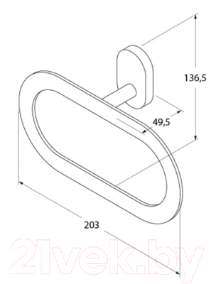 Кольцо для полотенца IDDIS Mirro Plus MRPSBO0i51