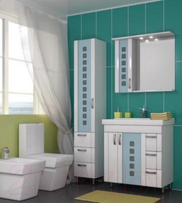 Шкаф с зеркалом для ванной Sfarzo Brina 80