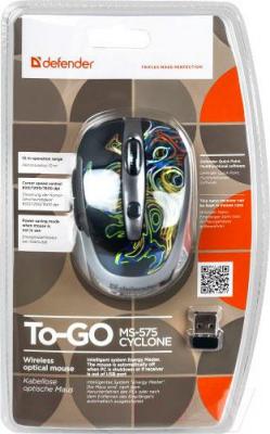 Мышь Defender To-GO MS-575 Nano Cyclone (52578) - упаковка