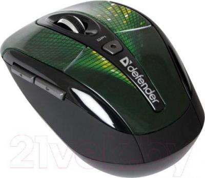 Мышь Defender To-GO MS-585 Nano Disco (зеленый) - вид сбоку