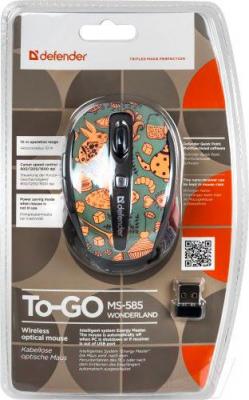 Мышь Defender To-GO MS-585 Nano Wonderland (52584) - упаковка
