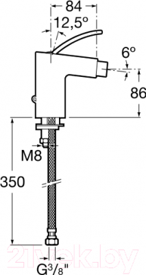 Смеситель Roca Moai A5A6146C00 - схема