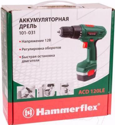 Аккумуляторная дрель-шуруповерт Hammer Flex ACD120LE