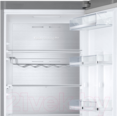 Холодильник с морозильником Samsung RB41J7857S4/WT