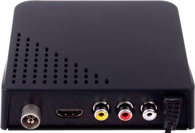 Тюнер цифрового телевидения BBK SMP017HDT2 (черный) - вид на разъемы