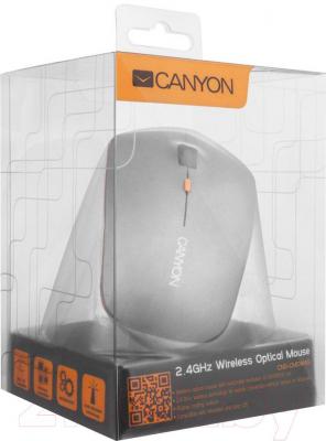 Мышь Canyon CNS-CMSW4G (серый) - упаковка