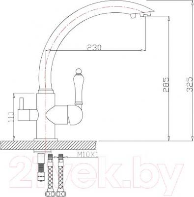 Смеситель ZORG ZR 314 YF-33 (никель)