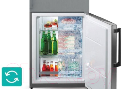 Холодильник с морозильником Gorenje NRK6201GX