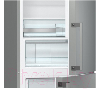 Холодильник с морозильником Gorenje NRK6201GX