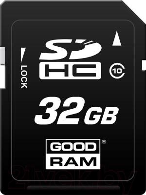 Карта памяти Goodram SDHC (Class 10) 32GB (SDC32GHC10GRR10)