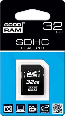 Карта памяти Goodram SDHC (Class 10) 32GB (SDC32GHC10GRR10) - упаковка