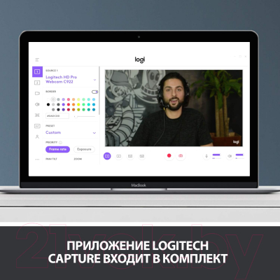 Изображение товара Веб-камера Logitech HD Pro Webcam C920 (960-001055)
