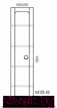 Шкаф-пенал для ванной Aqwella Инфинити 45 / Inf.05.45/W