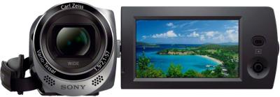 Видеокамера Sony HDR-CX220E (Silver) - вид спереди
