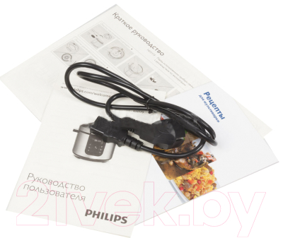 Мультиварка-скороварка Philips HD2173 (HD2173/03) - документы и кабель