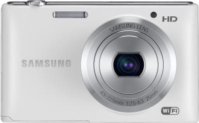 Компактный фотоаппарат Samsung ST150F White (EC-ST150FBPWRU) - вид спереди