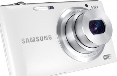 Компактный фотоаппарат Samsung ST150F White (EC-ST150FBPWRU) - общий вид