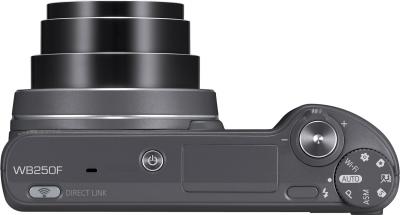 Компактный фотоаппарат Samsung WB250F (EC-WB250FBPARU) Gray - вид сверху
