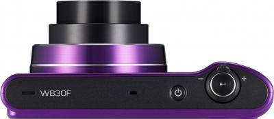 Компактный фотоаппарат Samsung WB30F Purple (EC-WB30FZBPLRU) - вид сверху