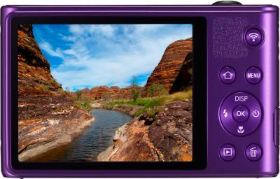 Компактный фотоаппарат Samsung WB30F Purple (EC-WB30FZBPLRU) - вид сзади