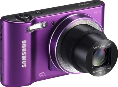 Компактный фотоаппарат Samsung WB30F Purple (EC-WB30FZBPLRU) - общий вид