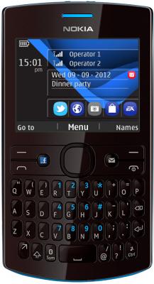 Мобильный телефон Nokia Asha 205 Dual (Cyan Dark) - общий вид