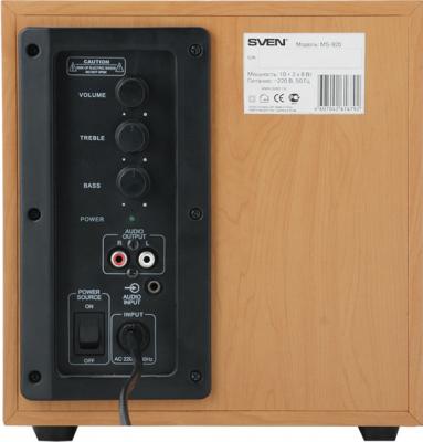 Мультимедиа акустика Sven MS-920 Light Wooden - вид сзади