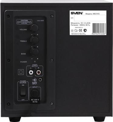 Мультимедиа акустика Sven MS-915 (черный) - вид сзади