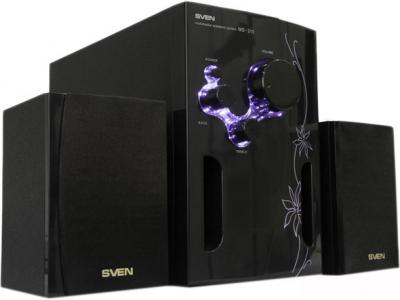 Мультимедиа акустика Sven MS-311 (черно-фиолетовый) - общий вид