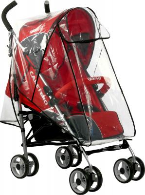 Детская прогулочная коляска Caretero Gringo (Red) - дождевик