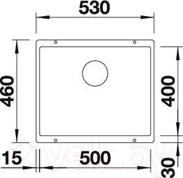 Мойка кухонная Blanco Subline 500-U / 517434