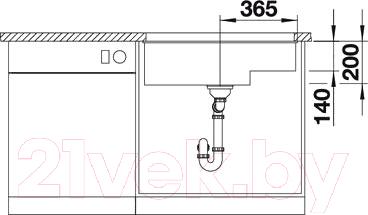 Мойка кухонная Blanco Subline 700-U Level / 518973