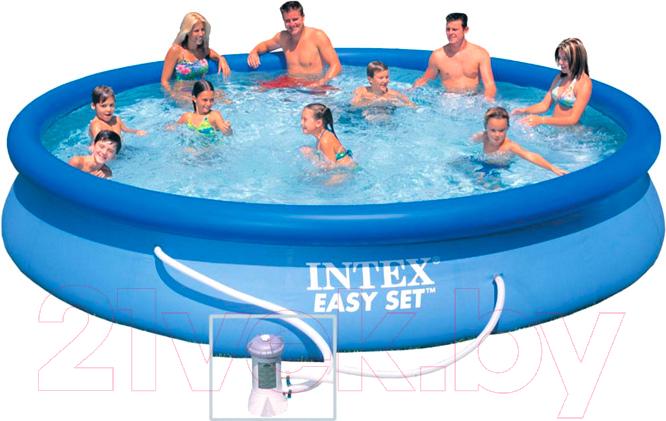 Надувной бассейн Intex Easy Set / 28158NP (457x84)