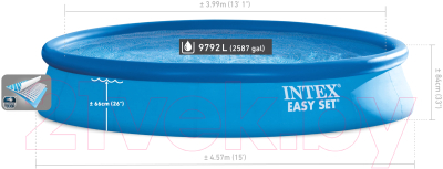 Надувной бассейн Intex Easy Set / 28158NP (457x84)