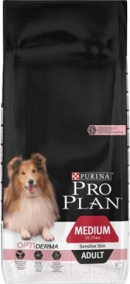 Сухой корм для собак Pro Plan Adult Medium Sensitive Skin с лососем и рисом (14кг) - общий вид