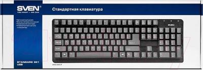 Клавиатура Sven Standard 301 USB (серый)