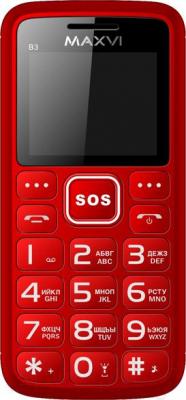 Мобильный телефон Maxvi B3 (красный)