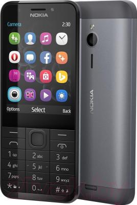 Мобильный телефон Nokia 230 Dual (темно-серебристый)