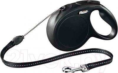 Поводок-рулетка Flexi New Classic 11811 (М, черный)